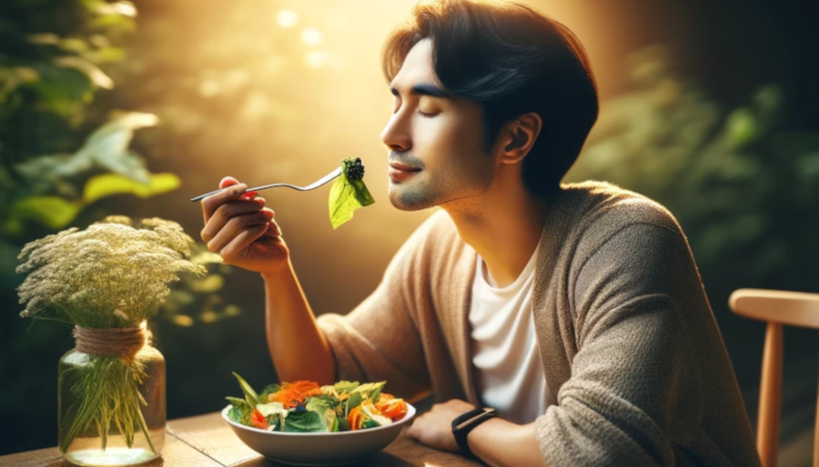 illustratie bij blog: De magie van mindful eten